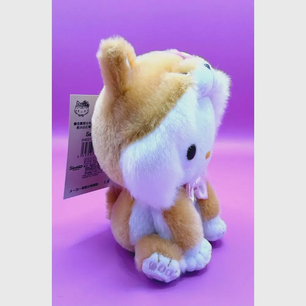 Hello Kitty Shiba Inu Mascot Keychain Plush